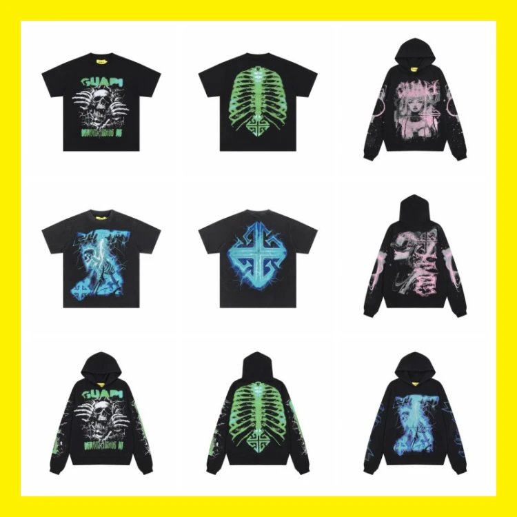 GUAM Skeleton & Graphic T-Shirts/Hoodies [6 styles]