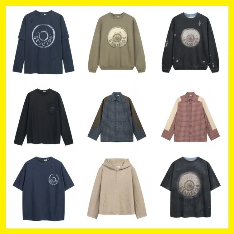 Studios Distressed Logo Long Sleeve T-Shirts, Shirts, and Hoodies